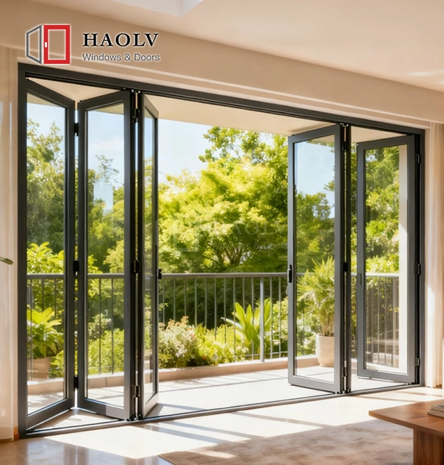 Aluminum Folding Glass Door